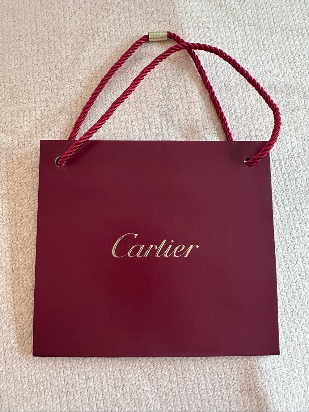 CARTIER Genuine Mini Shopping Bag Paper Gift Tote